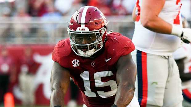 Denver Broncos NFL Draft Prospect Dallas Turner Alabama Crimson Tide